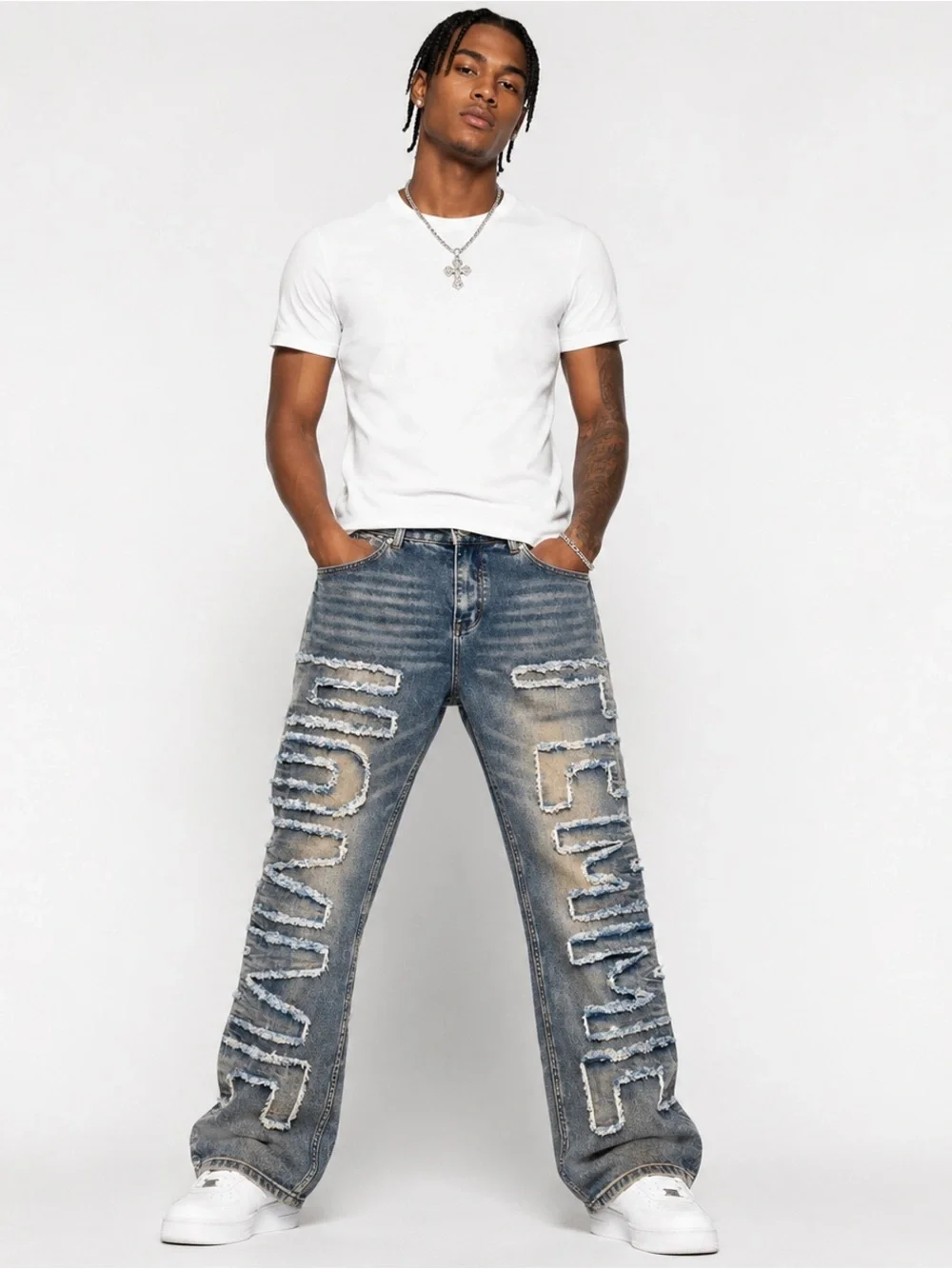 HOMME FEMME *185* TWILIGHT SUNSET JEANS 32